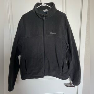 Columbia Men’s Black Full-Zip Lightweight Fleece Jacket